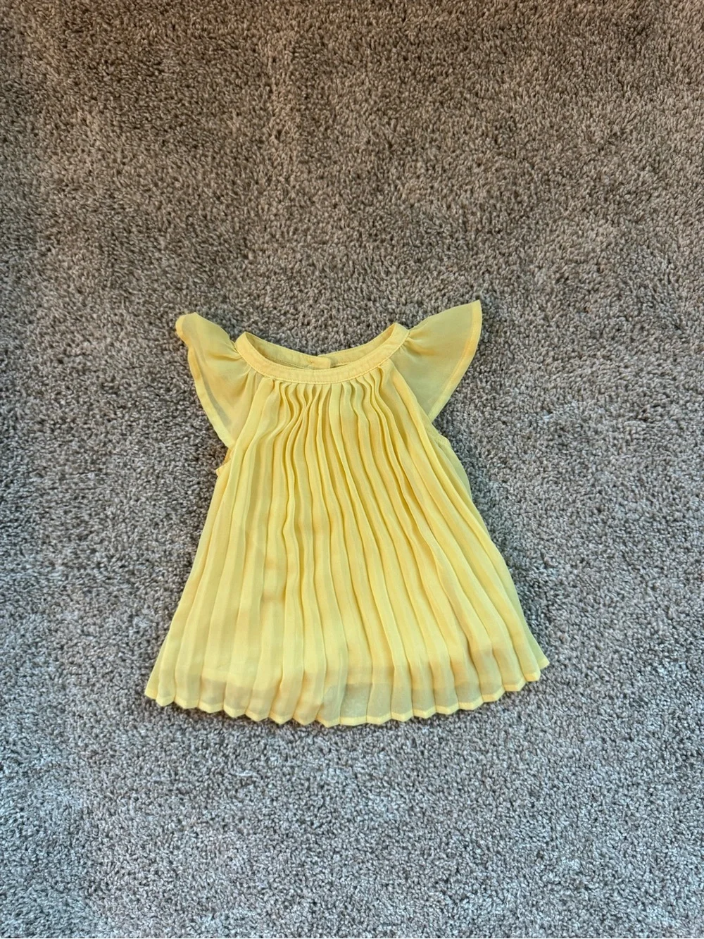 Baby Girl Outfit Bundle Lemon Tutu Baby Outfit Yellow Pleated Dress 0-3 Months